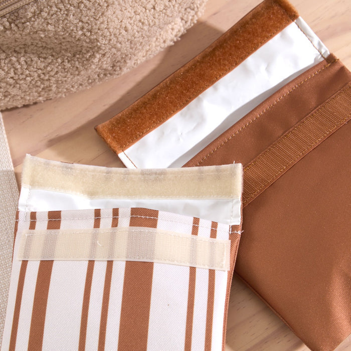 Personalised Citron Caramel Reusable Sandwich Bags Set