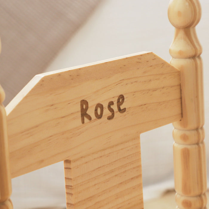 Personalised Classic Wooden Rocking Chair