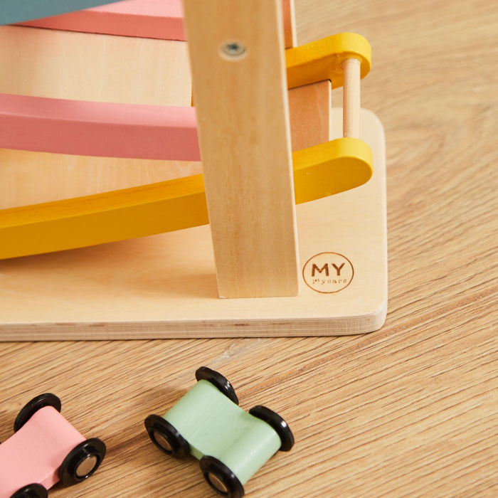 Personalised Colourful Car Ramp Wooden Toy FSC®