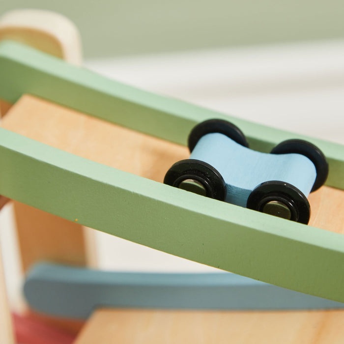 Personalised Colourful Car Ramp Wooden Toy FSC®
