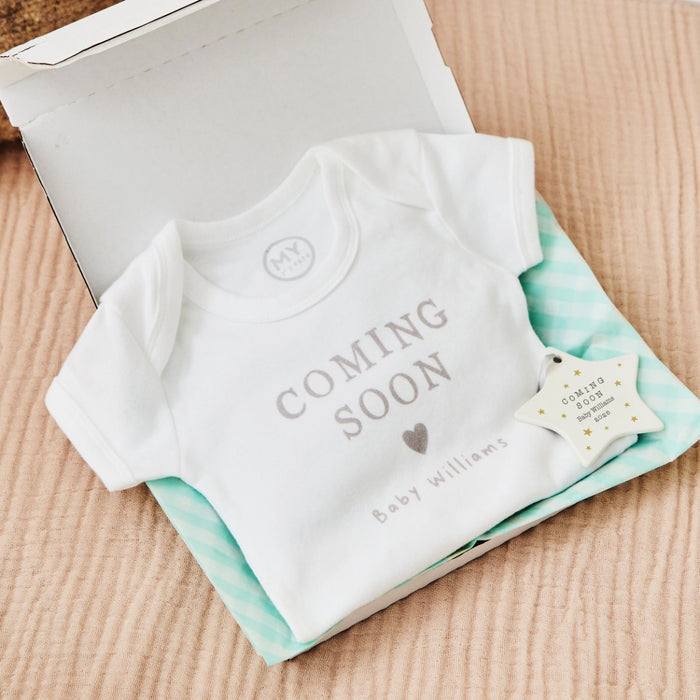 Personalised Coming Soon Letterbox Gift Set
