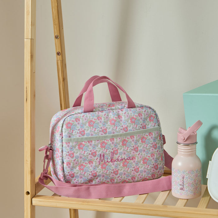 Personalised Cottage Ditsy Boxy Lunchbag