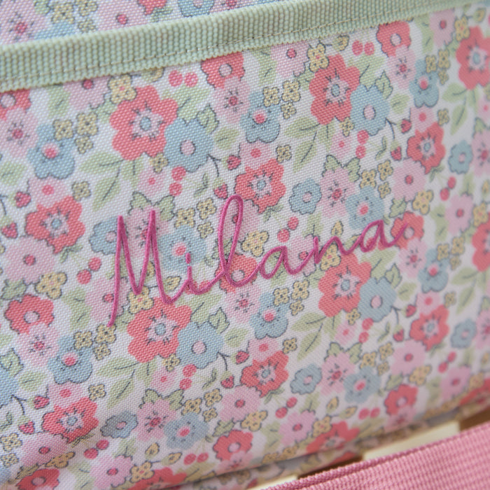 Personalised Cottage Ditsy Boxy Lunchbag