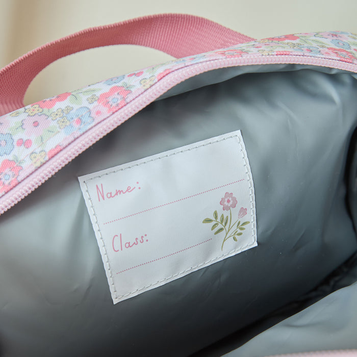 Personalised Cottage Ditsy Boxy Lunchbag