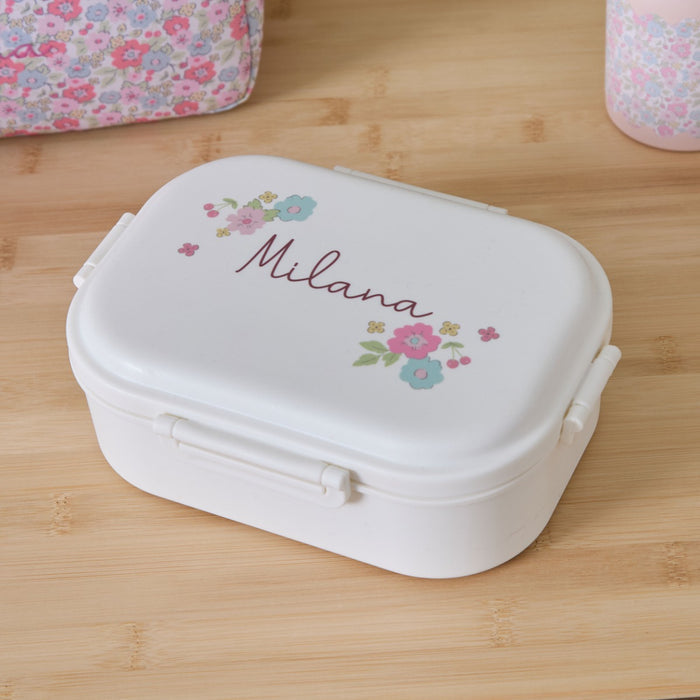 Personalised Cottage Ditsy Floral Print Lunchbox