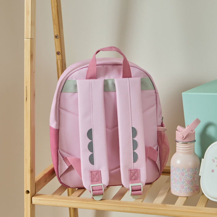Personalised Cottage Ditsy Print Pocket Medium Backpack
