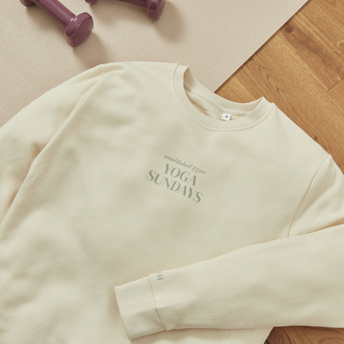 Personalised Cream Wellness Sweatshirt