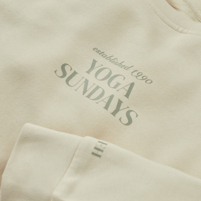 Personalised Cream Wellness Sweatshirt
