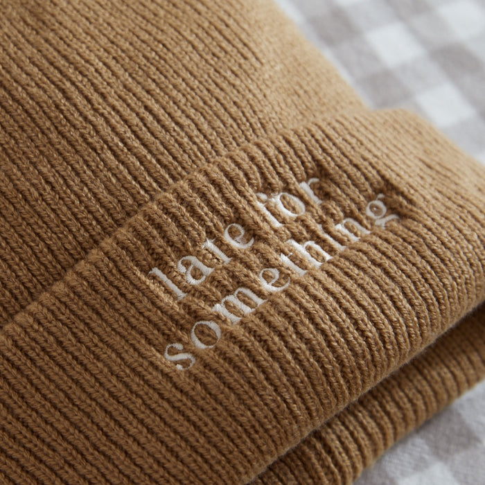 Personalised Customisable Slogan Biscuit Beanie Hat