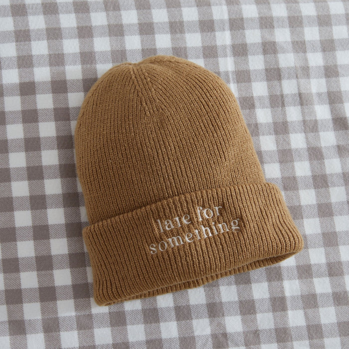 Personalised Customisable Slogan Biscuit Beanie Hat