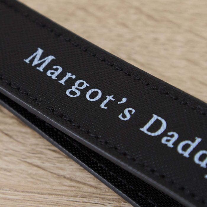 Personalised Daddy Keyring in Black