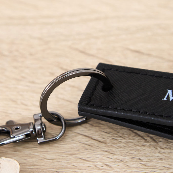 Personalised Daddy Keyring in Black
