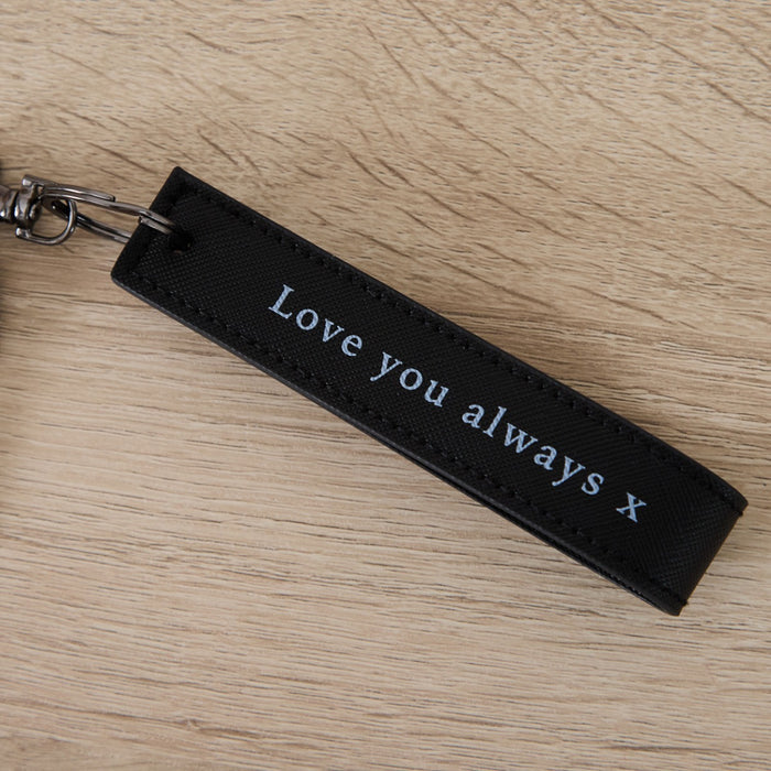 Personalised Daddy Keyring in Black
