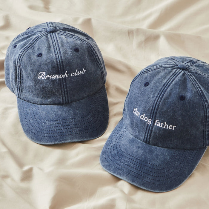 Personalised Denim Blue Cap
