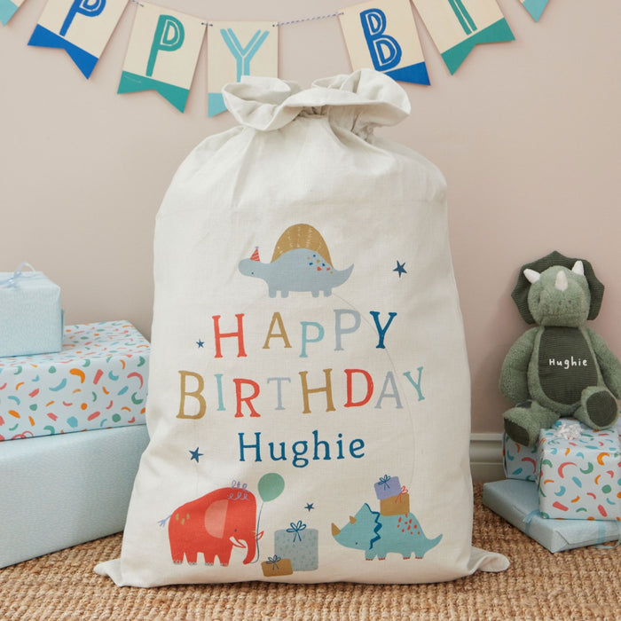 Personalised Dino Cream Sack