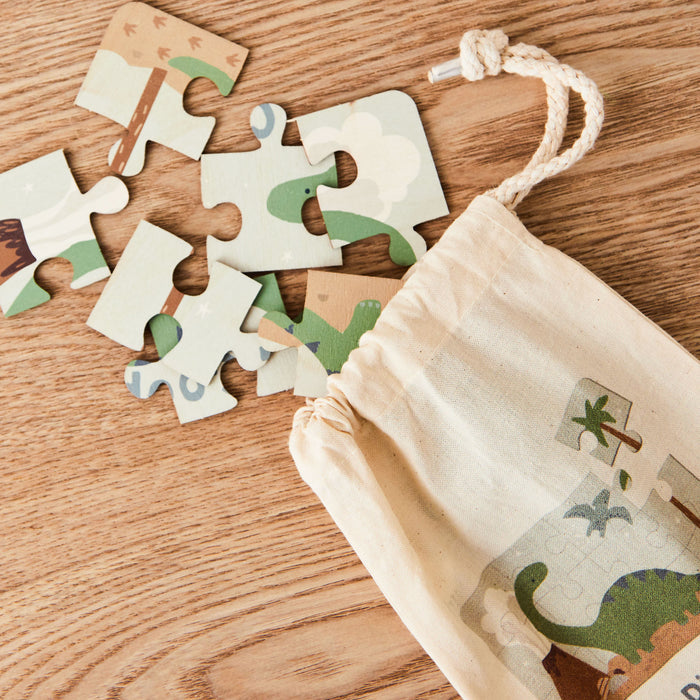 Personalised Dinosaur Wooden Puzzle Set