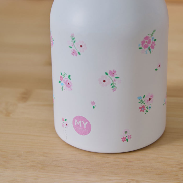 Personalised Ditsy Floral Print Neutral Bottle