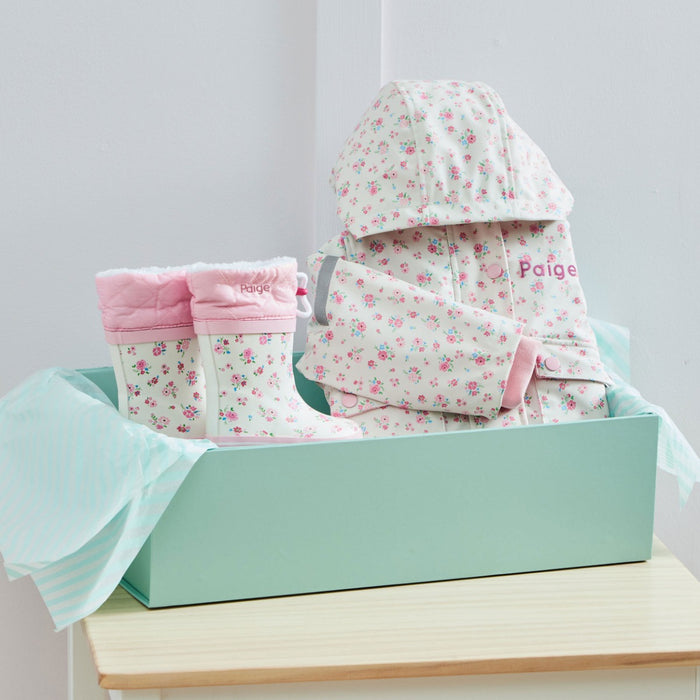 Personalised Ditsy Floral Rainy Day Gift Set