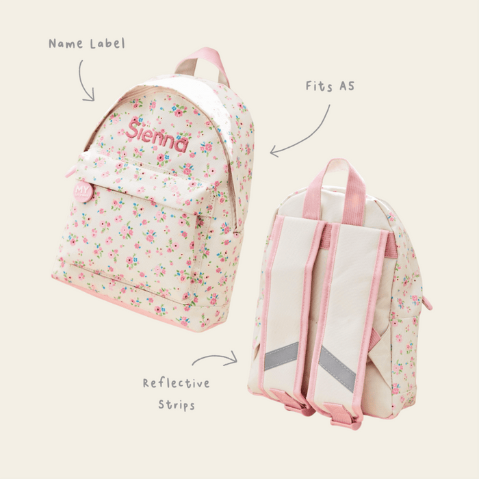 Personalised Ditsy Print Classic Mini Backpack