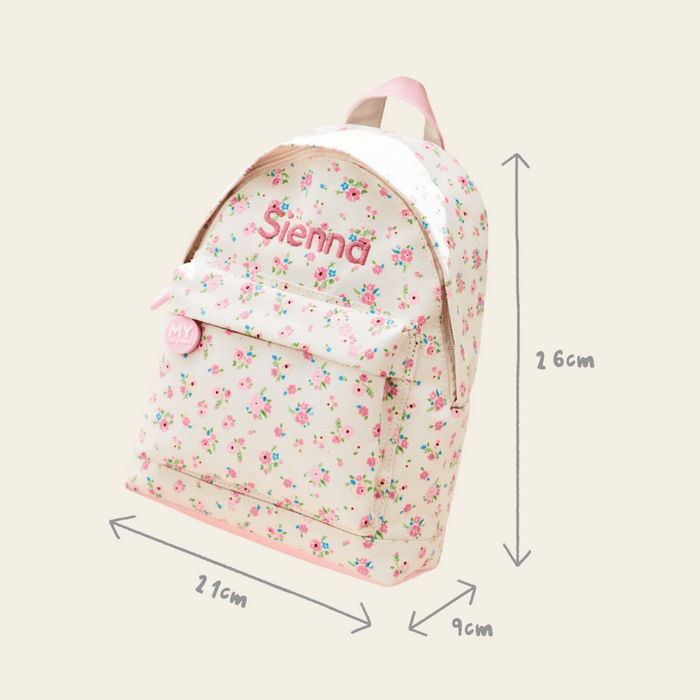 Personalised Ditsy Print Classic Mini Backpack