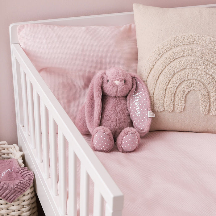 Personalised Dusky Mauve Bunny