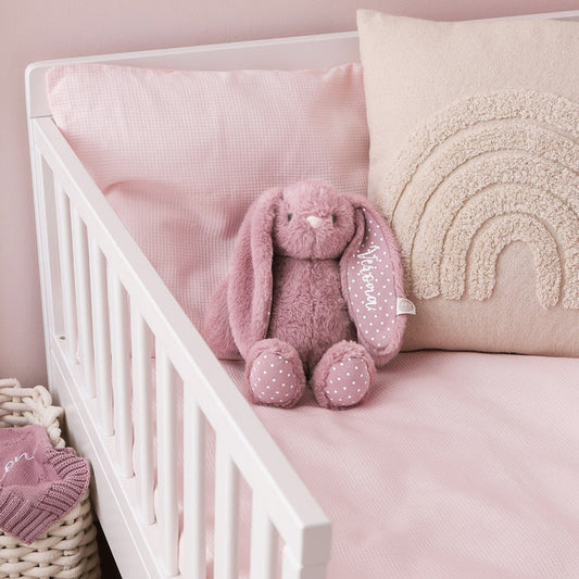 Personalised Dusky Mauve Bunny