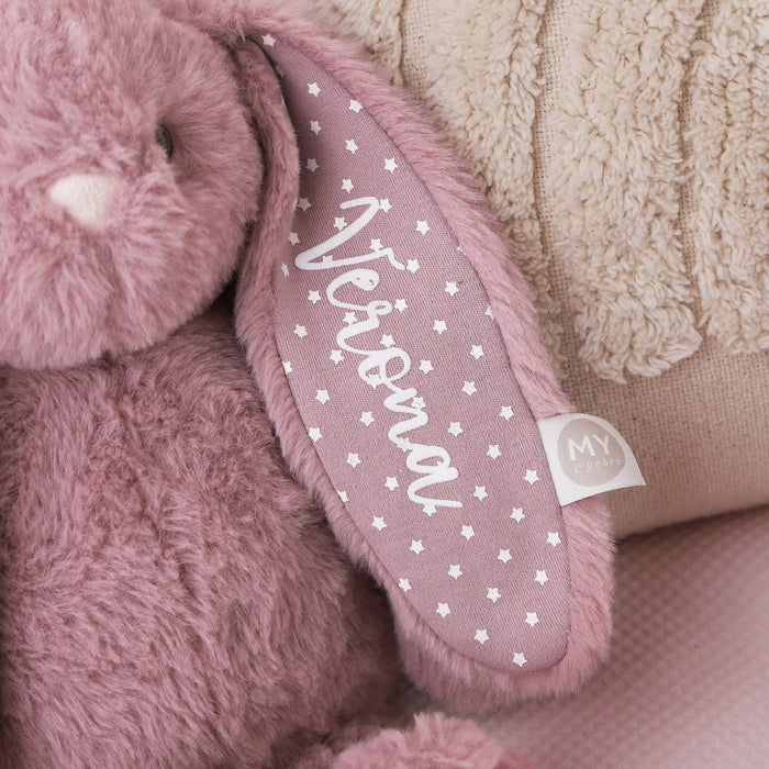 Personalised Dusky Mauve Bunny