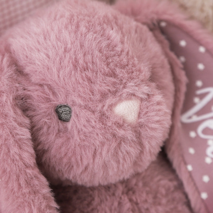 Personalised Dusky Mauve Bunny