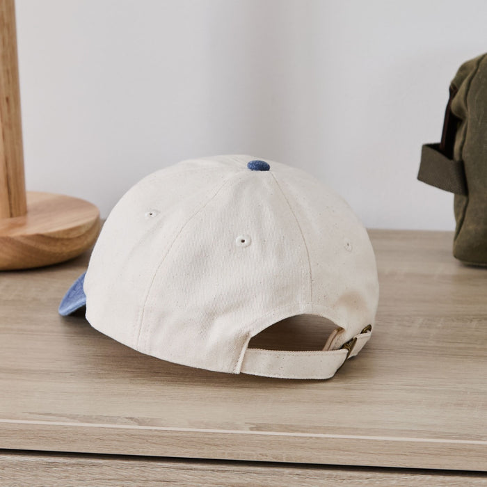 Personalised Ecru and Blue Cool Father's Day Cap