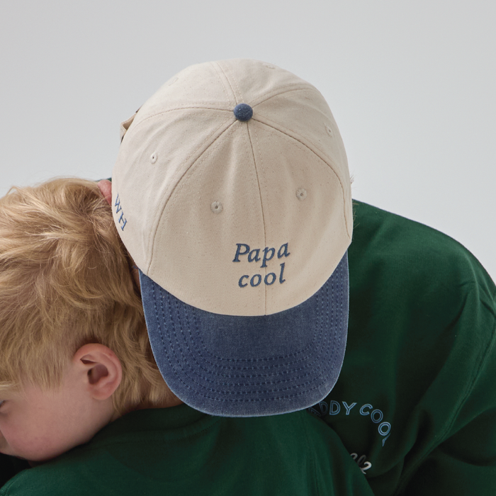 Personalised Ecru and Blue Cool Father's Day Cap