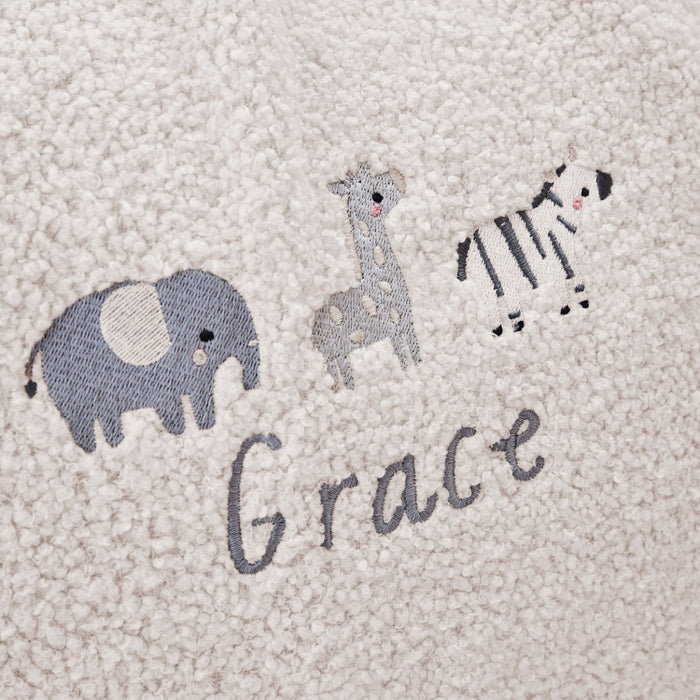 Personalised Ecru Born To Be Loved Bean Bag Filled Chair