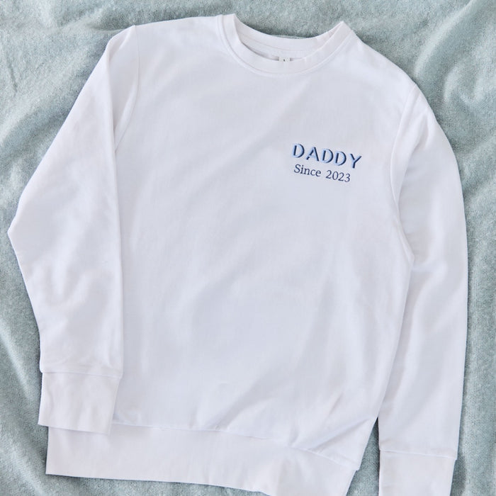 Personalised Ecru Father's Day Daddy Sweatshirt