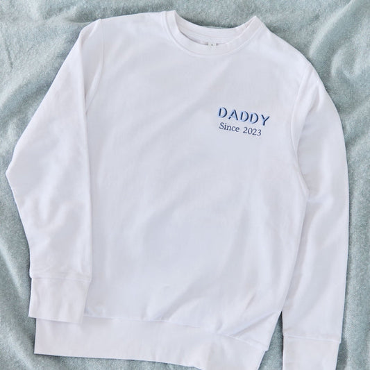 Personalised Ecru Father's Day Daddy Sweatshirt