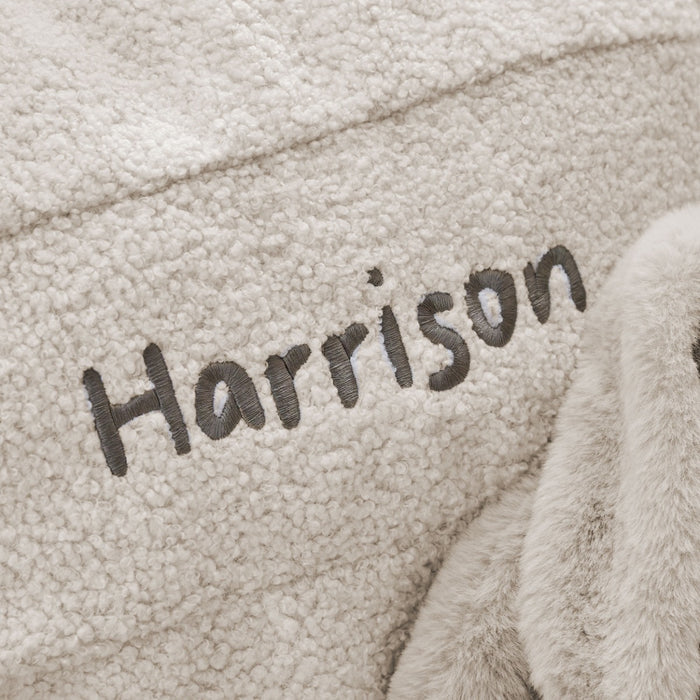 Personalised Ecru Name Bean Bag Filled Chair