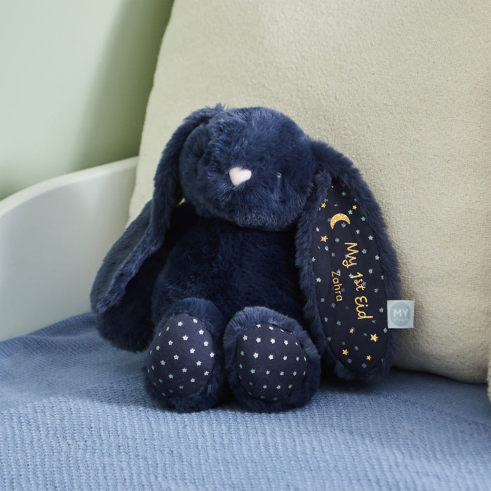 Personalised Eid Navy Bunny