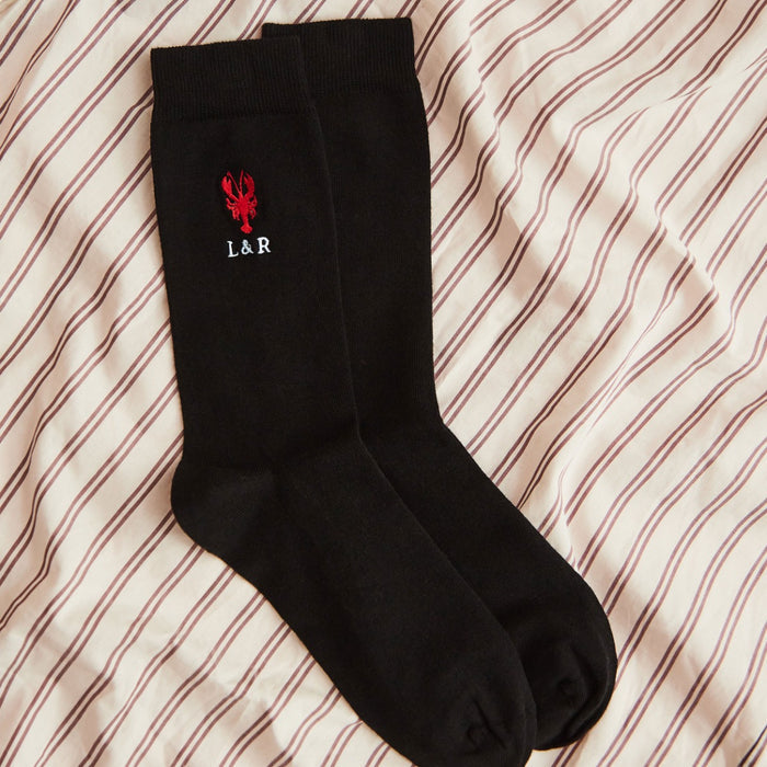 Personalised Embroidered Lobster Logo Socks