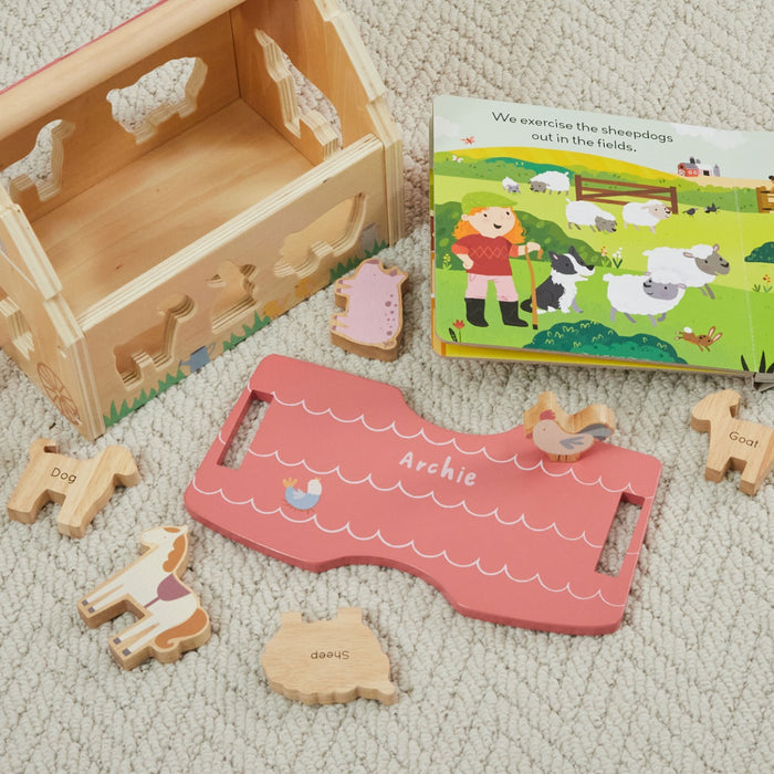 Personalised Farmyard Read and Play Set