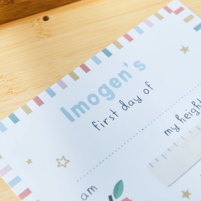 Personalised First Day White Board