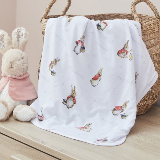 Personalised Flopsy™ Bunny Jersey Blanket