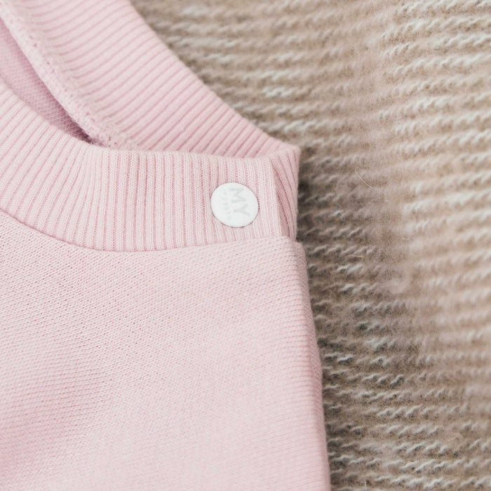 Personalised Floral Embroidery Pink Sweatshirt