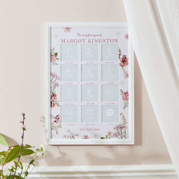 Personalised Flower Fairies™ 12-Month Baby Milestone Photo Frame