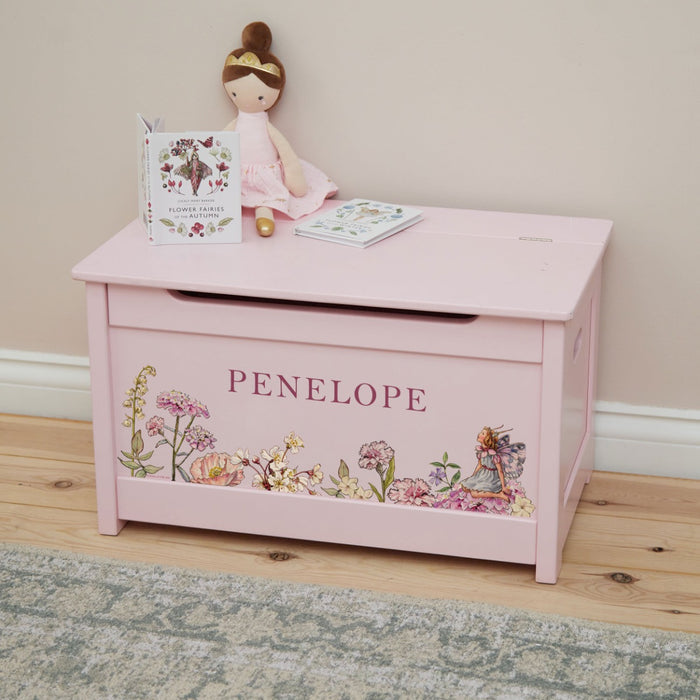 Personalised Flower Fairies™ Pink Toy Box FSC®