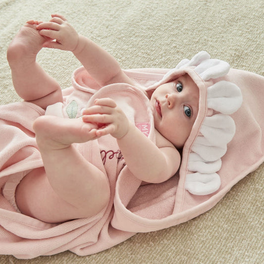 Personalised Flower Small Hooded Towel