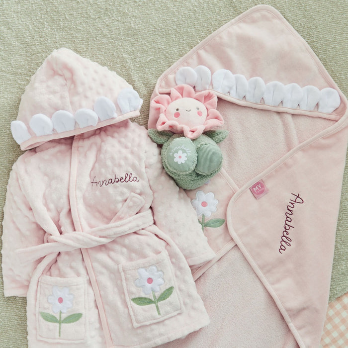 Personalised Flower Splash, Snuggle and Cuddle Gift Set