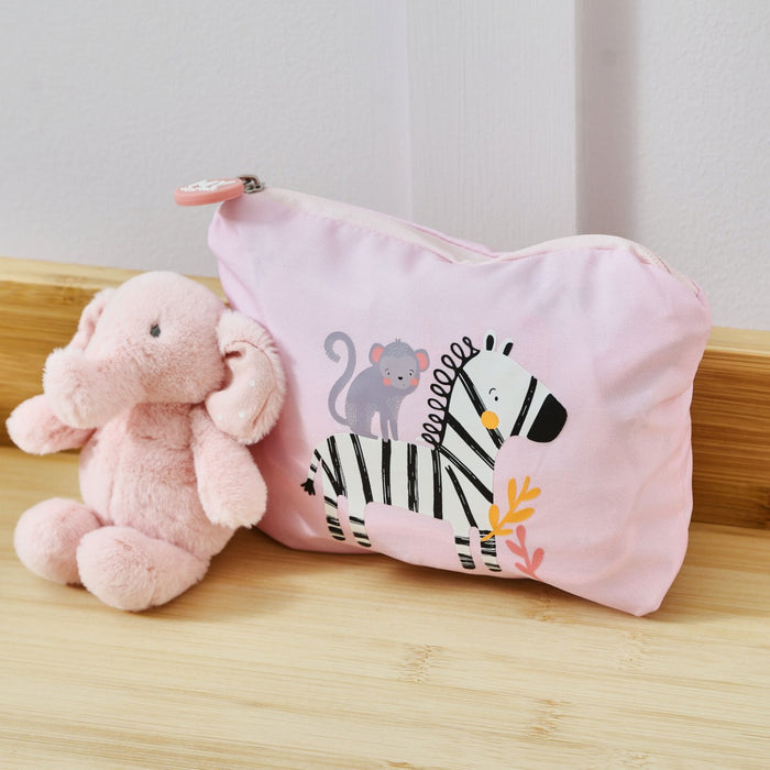 Personalised Foldaway Pink Really Wild Mini Backpack