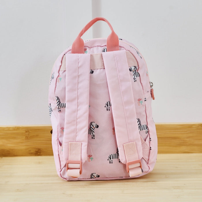 Personalised Foldaway Pink Really Wild Mini Backpack