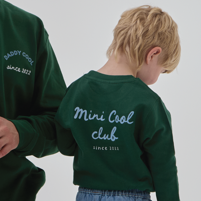 Personalised Forest Green Kids Cool Club Sweatshirt