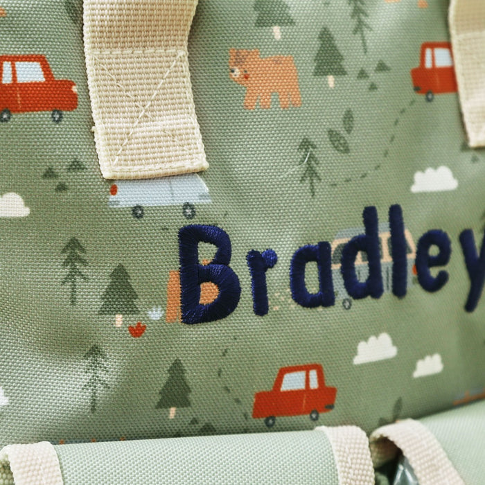 Personalised Forest Transport All-Over Print Grab Handle Mini Backpack