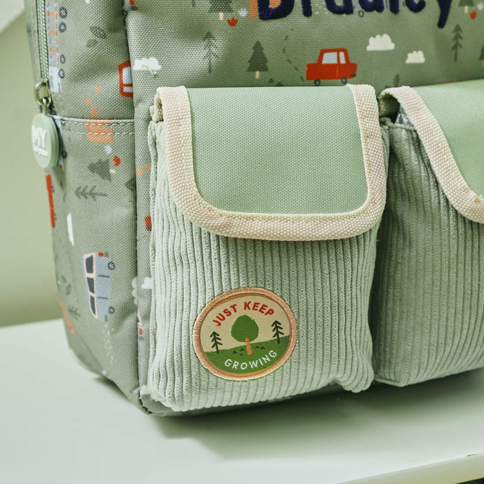 Personalised Forest Transport All-Over Print Grab Handle Mini Backpack
