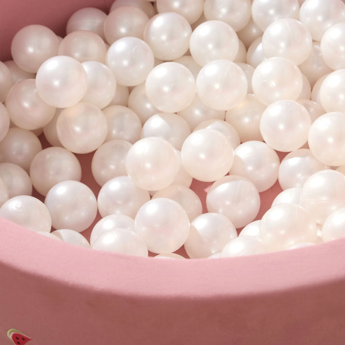 Personalised Fruit Embroidered Pink Ball Pit